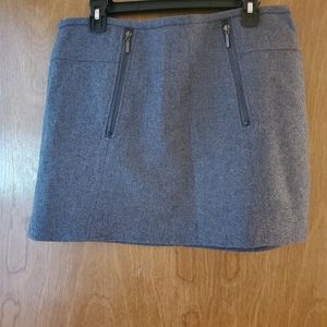 Wool blend mini skirt